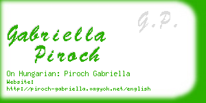 gabriella piroch business card